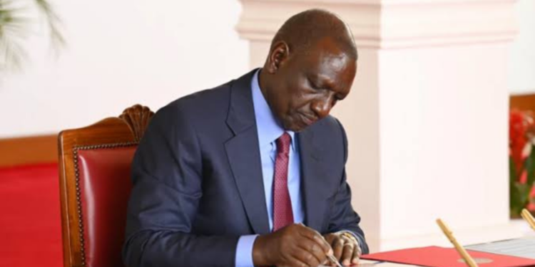 A photo of Ruto at the statehouse. Photo/ Statehouse
