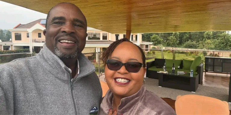 Kirinyaga Governor Anne Waiguru and her husband Kamotho Waiganjo in undisclosed location. PHOTO/ Waiguru FB