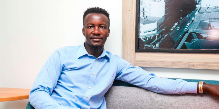 Niko Kadi youth activist and mobilizer Allans Ademba during a past media interview with the Nation Media Group. PHOTO/ Nation
