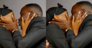 Oga Obinna kissing Miss P on his show PHOTO/FB