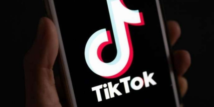 Photo of a TikTok logo on a mobile phone. PHOTO/ DigitalShield News