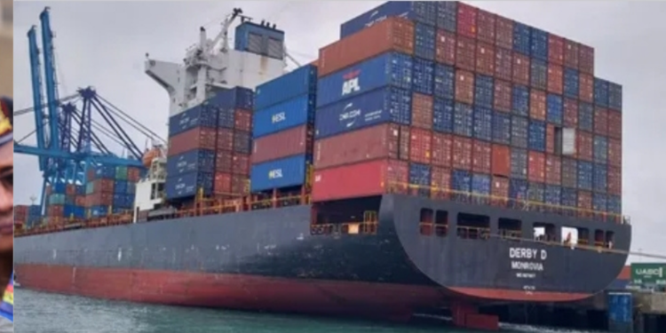 Photo of a cargo ship docking at a Kenyan port. PHOTO/ KPA