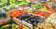 A photo showing tomatoes and vegetables at the market . Photo / File