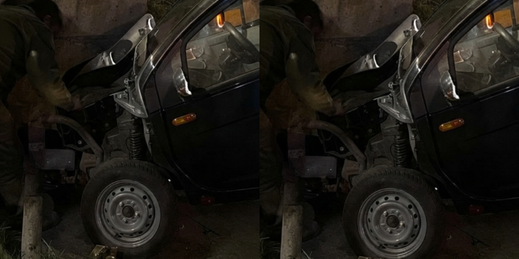 A collage photo of the wreckage of the saloon car after a head-on collision with a matatu along Mombasa Road near Syokimau that left atleast 8 people deadat around 12:45 a.m. on Friday, August 21, 2026. PHOTO/ Screengrab 