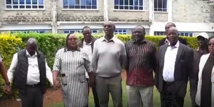 Lecturers asking the redundancy to be stoppedPHOTO/NMG