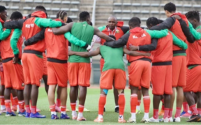 Harambee Stars team members in a stadium PHOTO/NMG