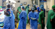 KNH doctors in theatre performing a heart surgery PHOTO/KNH