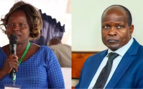 A collage of mother to Sharon Otieno and Okoth Obado PHOTO/FB