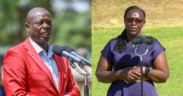 A photo collage of former DP Rigathi Gachagua and Gladys Wanjiru