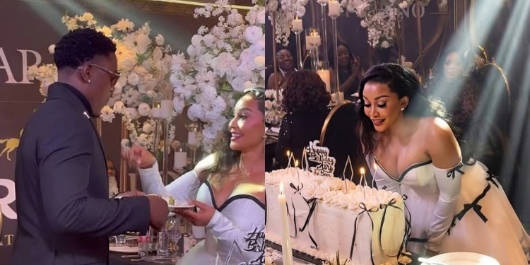 A photo of Zari the boss lady during her 46th birthday celebrations . Photo/ Zari