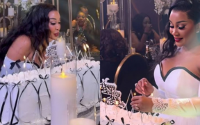 A photo of Zari the boss lady during her 46th birthday celebrations . Photo/ Zari