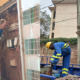 A photo showing technicians from Kenya Power working on power outage in an area . Photo/ Kenya Power