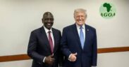 President William Ruto alongside US President Donald Trump. PHOTO/ FB