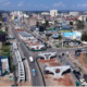 An aerial view of the flyover being built near Junction Mall along Ngong Road. Photo / KeNHA