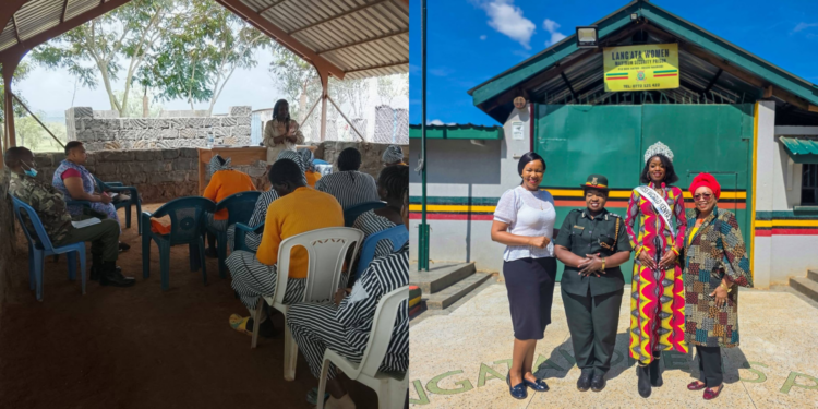 Clean Start Africa visiting womens at Lang'ata Womens prison . Photo/ Teresa Njoroge/ Facebook