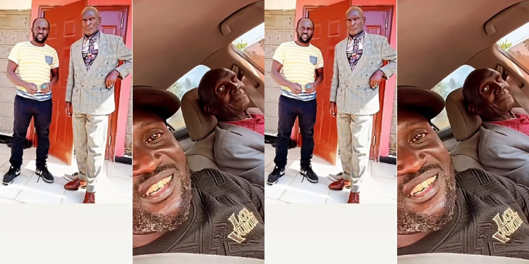 DJ Shiti pictured with his late father, Richard Ndede Mbanda, during one of their memorable moments together.PHOTO/@djshiti_comedian/Instagram