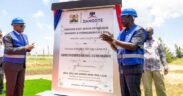 President William Ruto and Nigerian businessman Aliko Dangote during the groundbreaking for the Dangote East Africa Refinery in Lamu County on September 30, 2026. PHOTO/ PCS