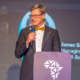 NCBA Bank Kenya Managing Director James Gossip speaks during the launch of PropertyDuka, the bank’s AI-powered property marketplace. PHOTO/ NCBA X