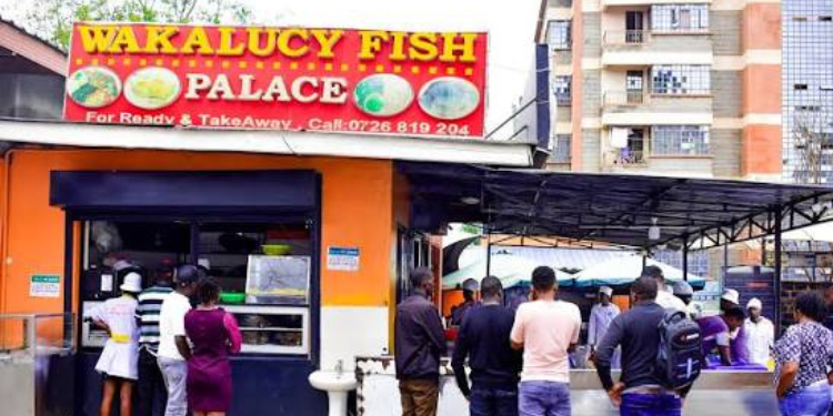 Photo showing Wakalucy Fish palace branch in Nairobi . Photo /File