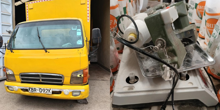 Photo showing the seized equipments by DCI in godown in Kasarani. Photo /DCI