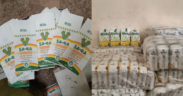 Photo showing the seized maize brands in godown in Kasarani by DCI. Photo DCI