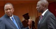 Retired President Uhuru Kenyatta alongside President William Ruto. PHOTO/CITIZEN DIGITAL