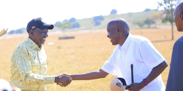 Ole Lenku Welcomes President William Ruto in Kajiado on September 5, 2026. PHOTO/ Ole Lenku Facebook