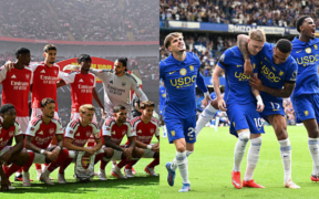 A collage of Arsenal and Chelsea football players. PHOTO/Arsenal/Chelsea