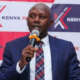 Kenya Reinsurance Corporation Limited (Kenya Re) Group Managing Director Dr. Hillary Wachinga speaks during the release of the company's half-year financial results in Nairobi on August 22, 2026. PHOTO/Kenya Re