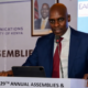 A photo of Communications Authority of Kenya (CA) Director General David Mugonyi speaking during the opening session of the 29th East Africa Communications Organisation (EACO) Annual Assemblies and Extra-Ordinary Congress at the Safari Park Hotel in Nairobi on June 24, 2024. PHOTO/ CA
