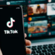 A photo of TikTok logo on a phone PHOTO/EV