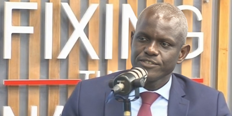 National Transport and Safety Authority (NTSA) Director General Nashon Kondiwa speaks on NTV Kenya's Fixing the Nation programme on March 12, 2026. PHOTO/ NTV Kenya.