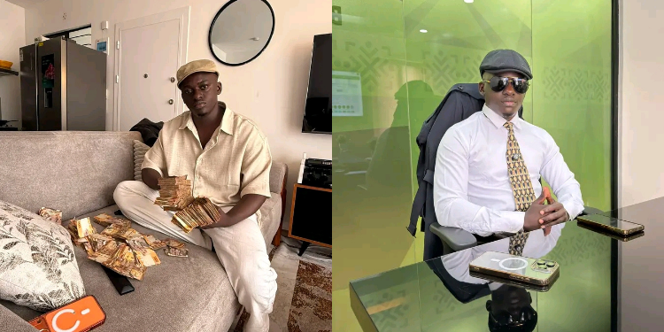 A photo collage of forex trader Onyango Tate. PHOTO/ Ongango Tate Facebook 