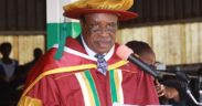 Photo of Prof Laban Ayiro as he presides over an event at Moi University where he was the vice chancellor on acting basis. He is now heading Daystar University. PHOTO/NMG, Ouma wanzala
