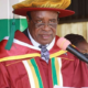 Photo of Prof Laban Ayiro as he presides over an event at Moi University where he was the vice chancellor on acting basis. He is now heading Daystar University. PHOTO/NMG, Ouma wanzala