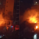 A photo collage of a fire incident reported at a house in Summerville Estate in Syokimau. PHOTO/ Screengrab
