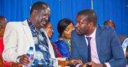 Photo of Late Raila Odinga and Edwin Sifuna. PHOTO/ NEWSFLASH.