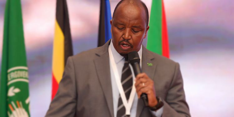 KMD Director Edward Muriuki speaking during the opening of the 72nd Greater Horn of Africa Climate Outlook Forum (GHACOF 72) in Nairobi on Monday, January 26, 2026. PHOTO/IGAD X