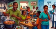 Photo of people in a hotel and owner adding paracetamol in food. Photo/ Gemini