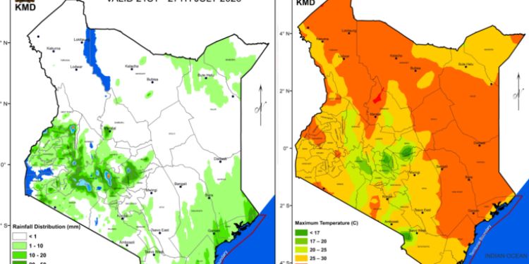 Kenya Met Forecasts Hot, Dry September With Less Rainfall