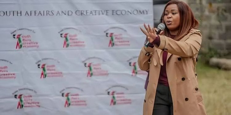 Acting Chief Executive Officer of the National Youth Council Kenya Gloria Wawira. PHOTO/ FB