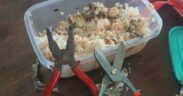 A photo of the pliers allegedly hidden inside a plate of rice brought to Ruai Police Station.PHOTO/DCI