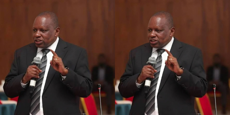 A photo showing the Director and Chief Executive Officer of KISE Norman S. Kiogora speaking during a past meeting address farewell meeting for KISE former council members on July 30, 2026. Photo/ KISE/ FB