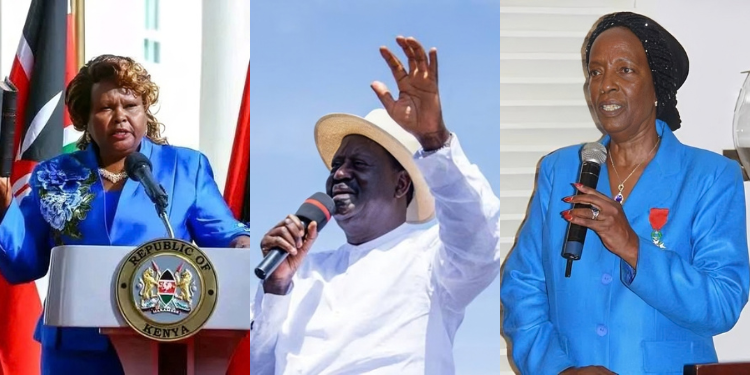 Collage photo showing Jane Kiano, Raila Odinga and Beatrice Nkatha before their deaths in October. Photo/ Courtesy