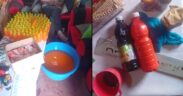 Collage photo of the counterfeit juice found in a homestead in Kabete. PHOTO/ DCI