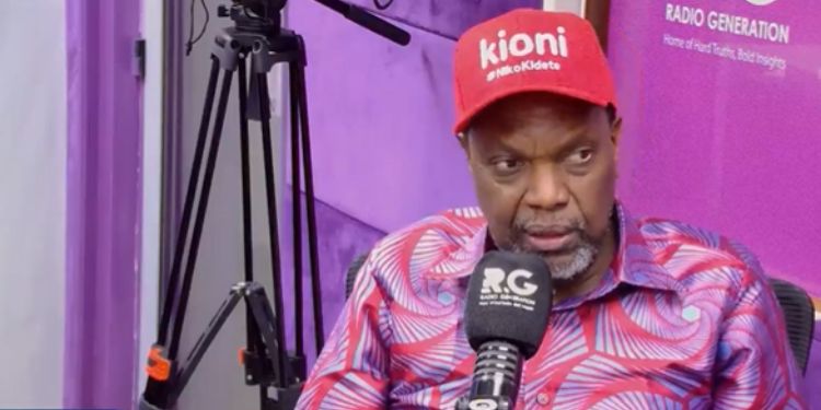 Jubilee Deputy Party Leader Jeremiah Kioni speaking during an interview on The Peoples Breakfast on October 8, 2026. PHOTO/ SCREENGRAB