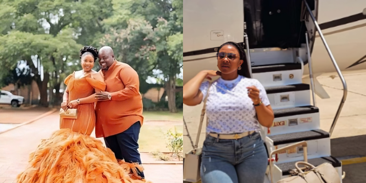 Photo showing the Wife of Wicknell Chivayo , Lucy Mateka living her luxurious lifestyle. Photo/ Courtesy