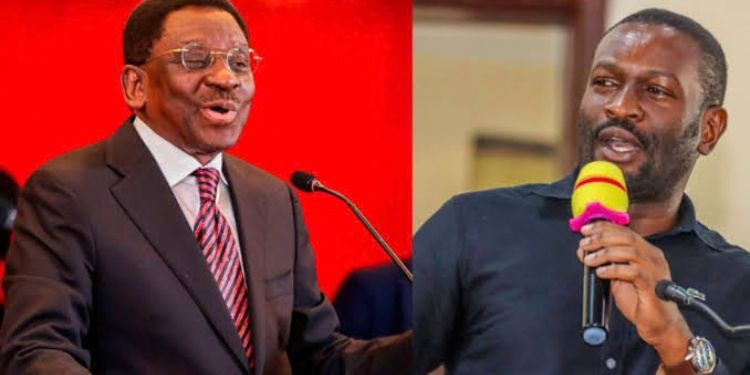 Governor of Siaya County James Orengo and Senator for Nairobi County Edwin Sifuna. PHOTO/ Nation