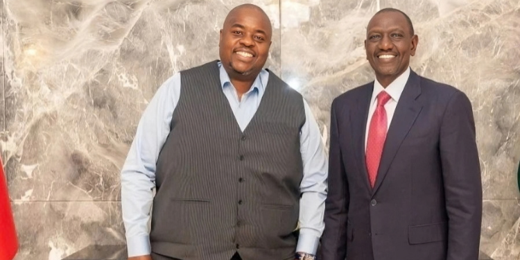 A photo of President William Ruto and Zimbabwean businessman Wicknell Chivayo. PHOTO/ Wicknell Chivayo X