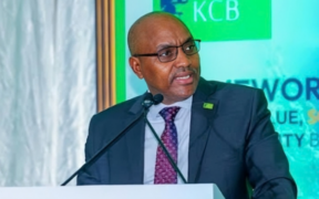 KCB Group CEO Paul Russo speaks during the launch of the KCB Sustainability Bond Framework at the KCB Leadership Centre in Karen, Nairobi, on August 19, 2026. PHOTO/ KCB